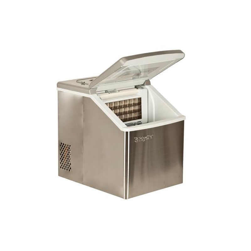 edgestar large capacity portable stainless steel ice maker