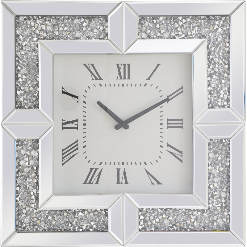 Clock - Glass - SQUARE - 20cm Wall Clock