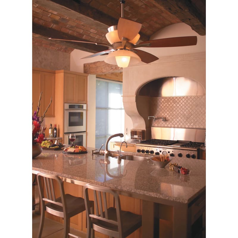 Ellington Fans ENC54BC5CR Brushed Chrome Motor with Maple Ellington Fans ENC54BC5CR Brushed Chrome Motor with Maple