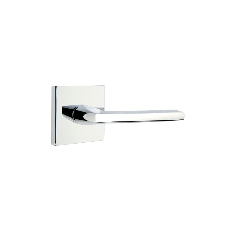 Emtek Privacy Door Handle Lever Rectangular Rosette Satin Brass  5212HLORHUS4