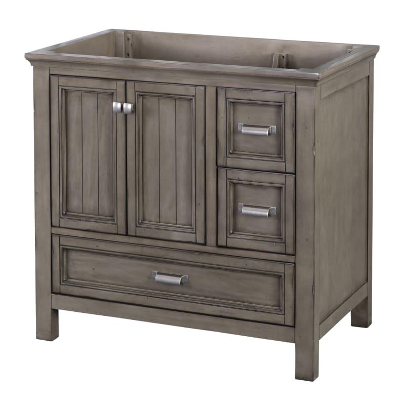 Foremost Bagvt3722d Bgr Distressed Gray, 36 Inch Bath Vanity Without Top