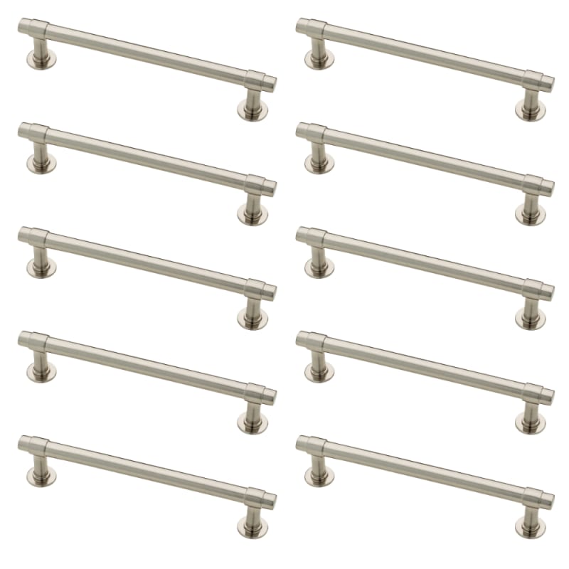 10 pack Franklin Brass P29618K-SI-B Soft Iron 5-Inch Francisco Kitchen or Furniture Cabinet Hardware Drawer Handle Pull