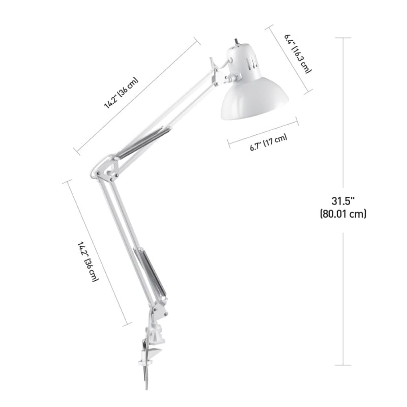 White swing arm desk lamp new arrivals