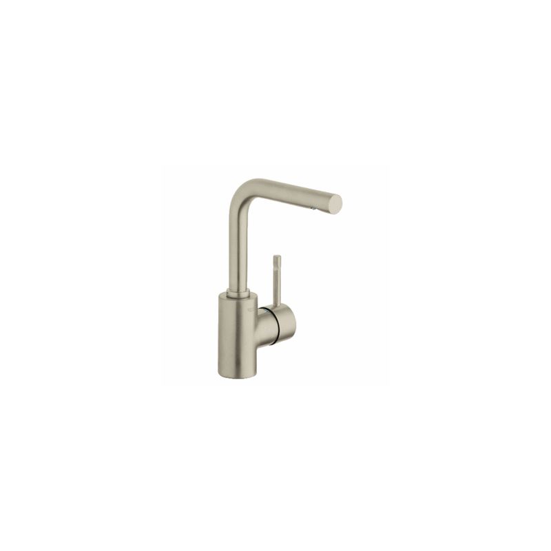 Grohe 32137en0 Brushed Nickel Essence Single Hole Bathroom Faucet With Silkmove Technology Free Metal Pop Up Drain Assembly With Purchase Faucet Com