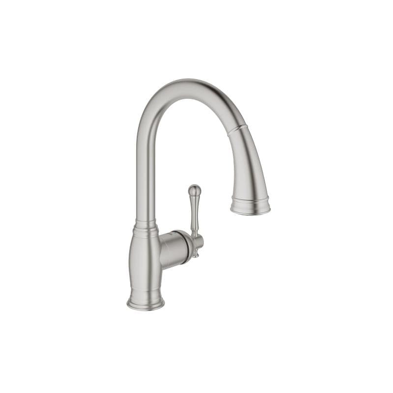 Grohe 33870DC2 SuperSteel Bridgeford Pull-Down Spray Kitchen ...