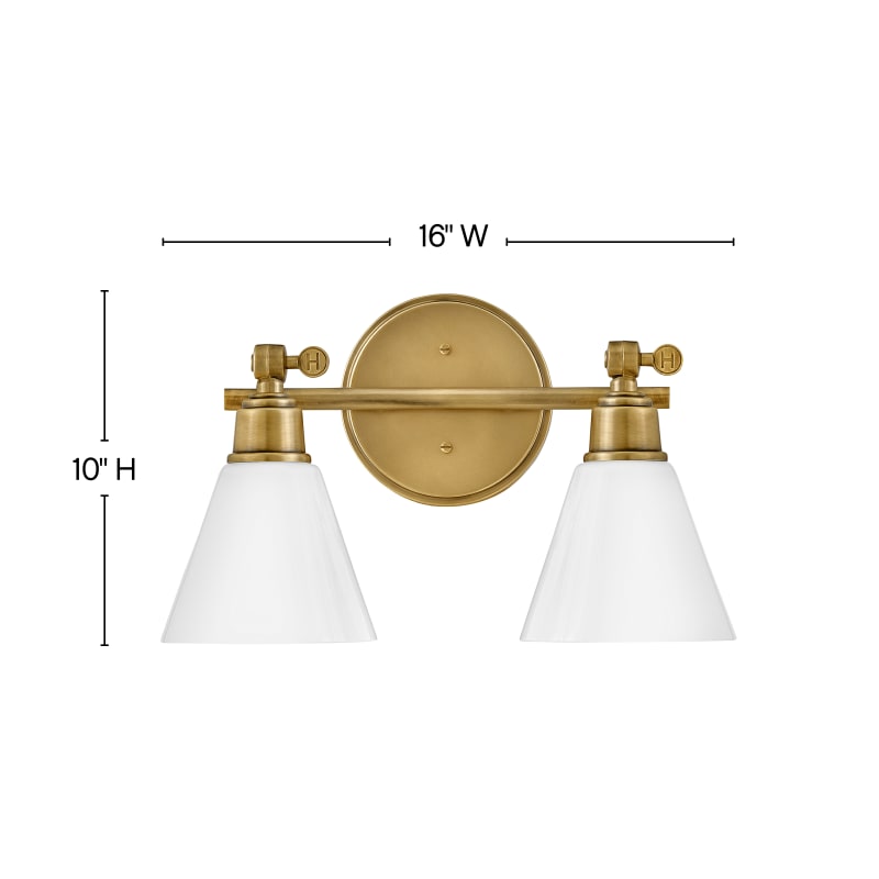 Brass hotsell vanity light