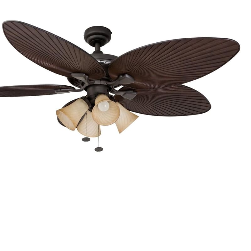 【国内在庫】 Ceiling Honeywell Fans 52 Island Palm Bronze 50203-36 日本映画