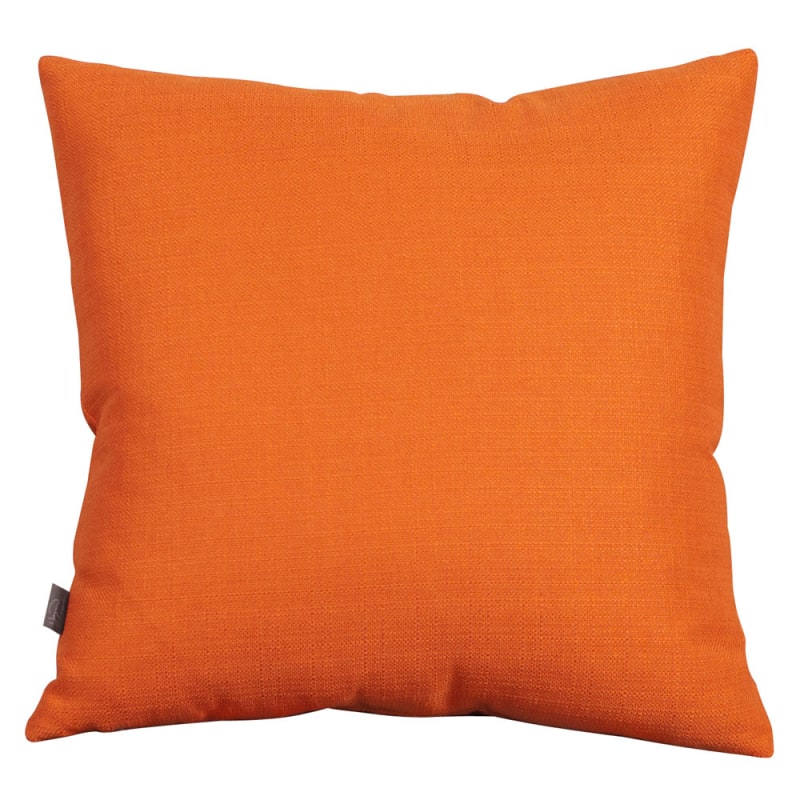 20 in Square Decorative Indoor Throw Pillow, Heavy Linen. Color: Medium Orange Canyon, QTY 1
