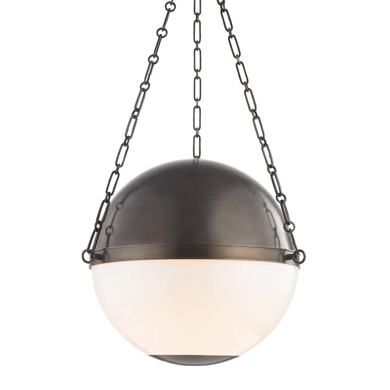 Hudson Valley Lighting Mds751 Db Distressed Bronze Sphere No 2 3 Light 21 Wide Pendant Lightingdirect Com