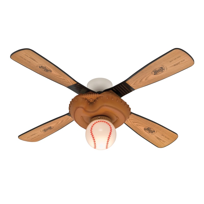 Hunter 23252 Pine Aluminum 44 Baseball Ceiling Fan Blades And Hunter 23252 Pine Aluminum 44 Baseball Ceiling Fan Blades And Light Included Lightingshowplace Com