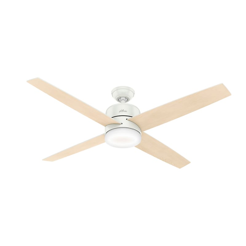 Hunter 59368 Fresh White Advocate 60 Smart Home Indoor Ceiling Fan Dc Motor Remote Control And Led Light Kit Included Faucet Com Softened and rounded lines characterize the contemporary style. hunter advocate 60 led