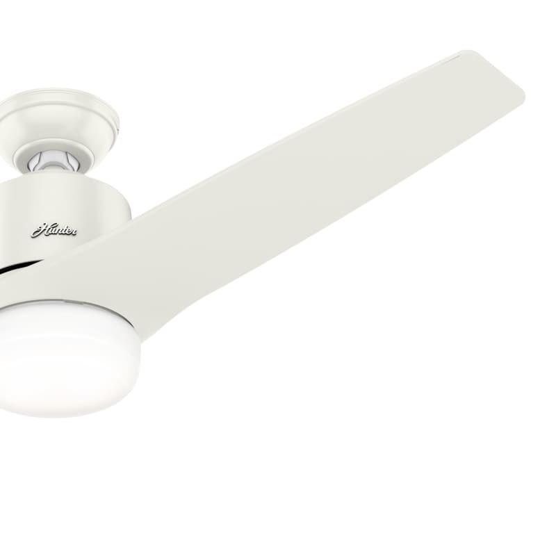 Hunter 59555 Fresh White Leiva 54 2 Blade Led Ceiling Fan With Remote Control Lightingdirect Com