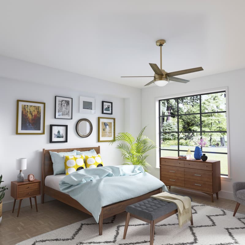Hunter 51571 Burnished Brass Lykke 52
