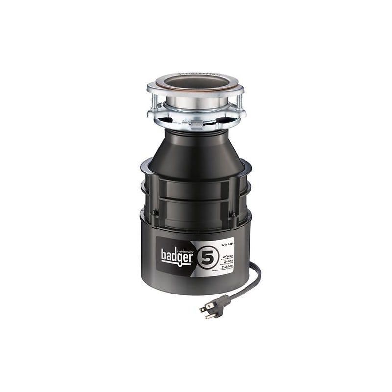 InSinkErator Badger Without Power Cord Badger 1/2 HP Garbage Disposal  with Soundseal Technology
