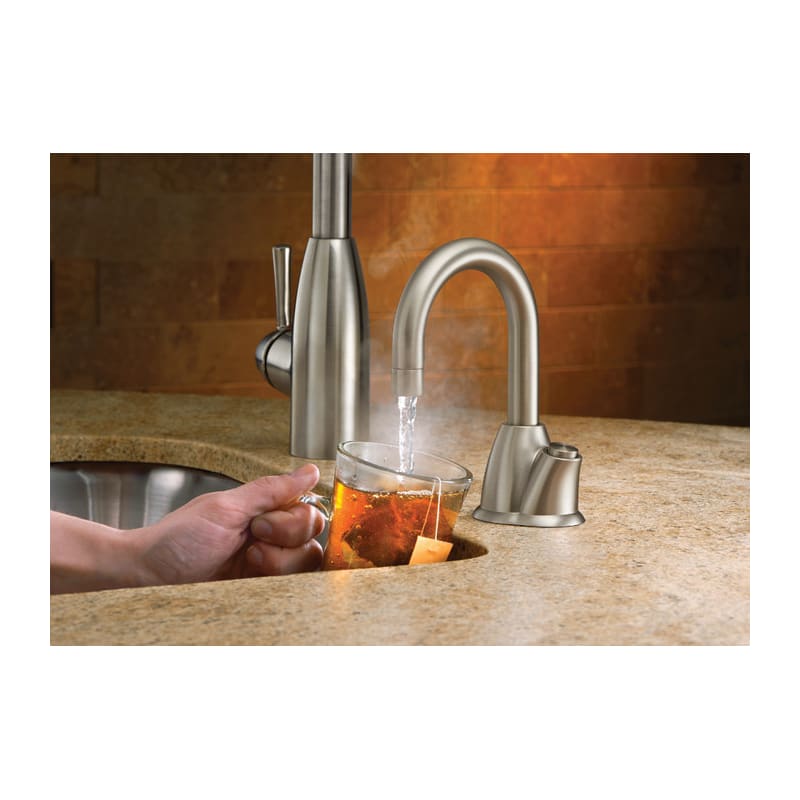 InSinkErator HHOT100CSS Chrome Invite Instant Hot Water Dispenser with 1-Year  In-Home Warranty Tank Included
