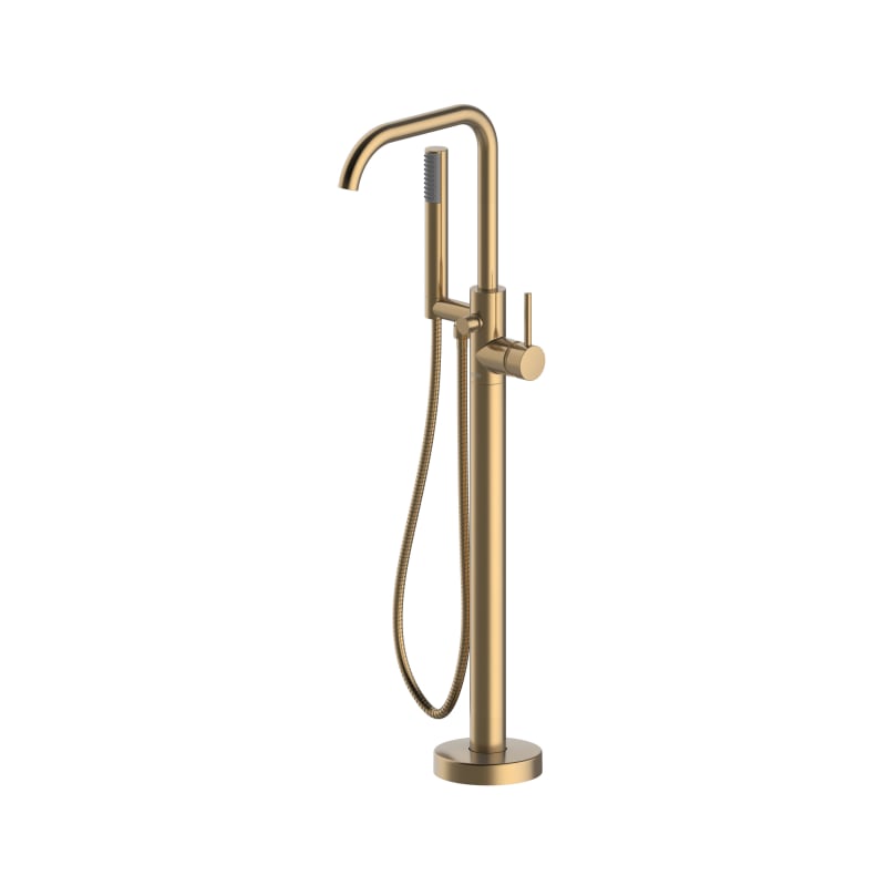 ▼ Danny Jacuzzi FX-FSF-BN Brushed Nickel Contento Floor Mounted Tub