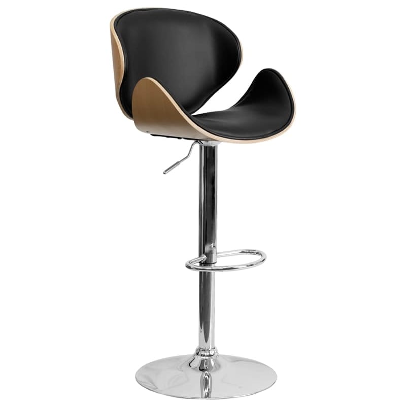 Vinyl padded mobile shop store stool