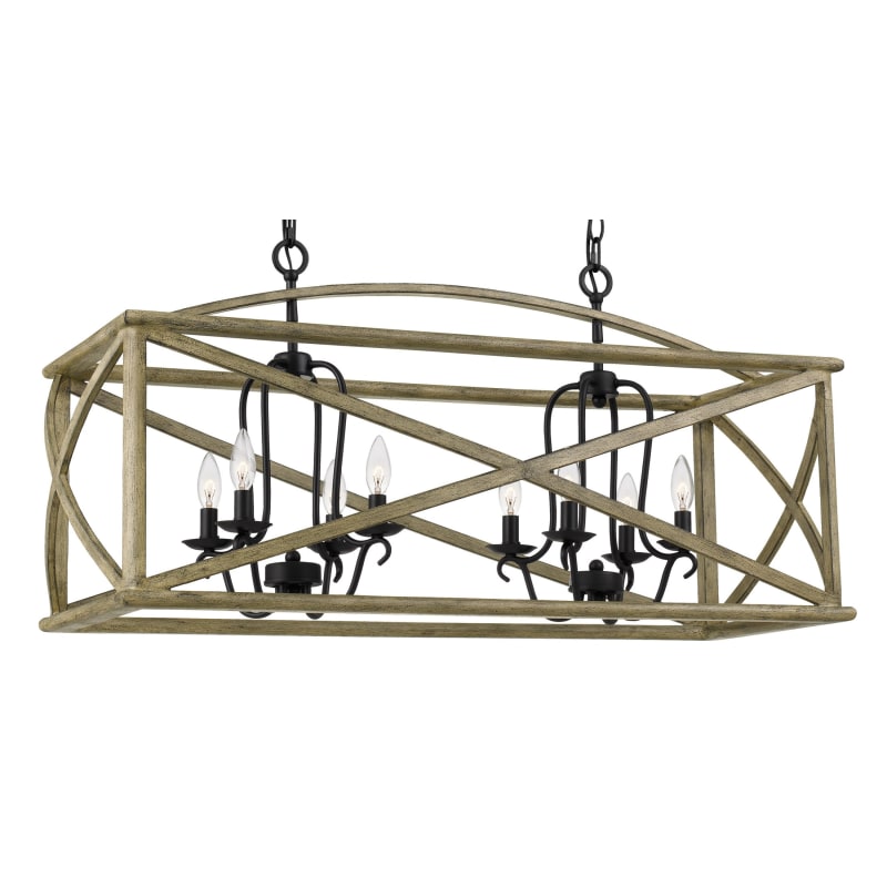 James Allan MVCH3299DSTWO Distressed Weathered Oak Richmond 8 Light 40-3/4