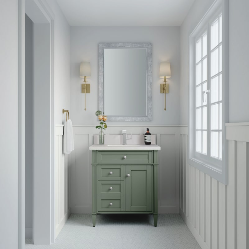 OUTLET SALE- 訳あり品など大放出 Vanities Martin James 650-V30-SGR-1WZ 30 Brittany Green Sage カードファイト!! ヴァンガード