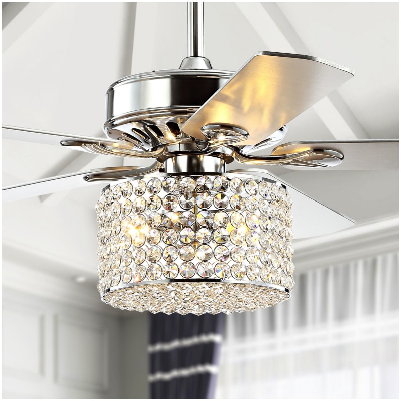 JONATHAN Y Lighting JYL9606A Chrome Brandy 52
