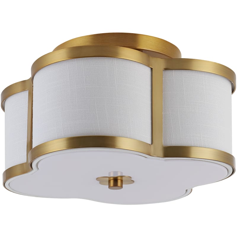偉大な JONATHAN Y Light 2 Quatrefoil Gold Brass JYL9507B Lighting その他