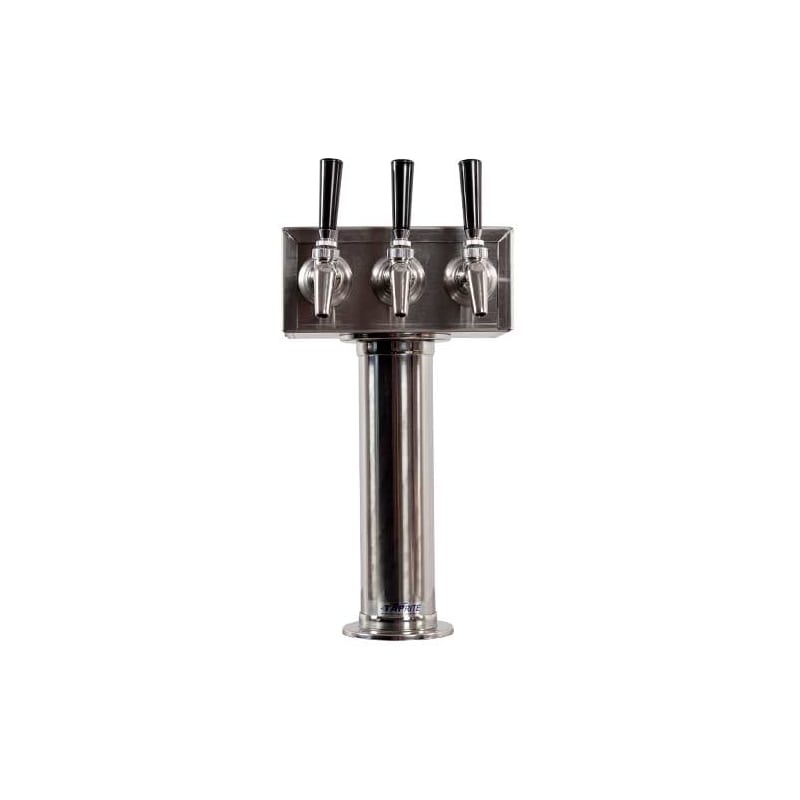 Kegerator.com Stainless Steel Triple Faucet Tower w/ Perlick 630SS 