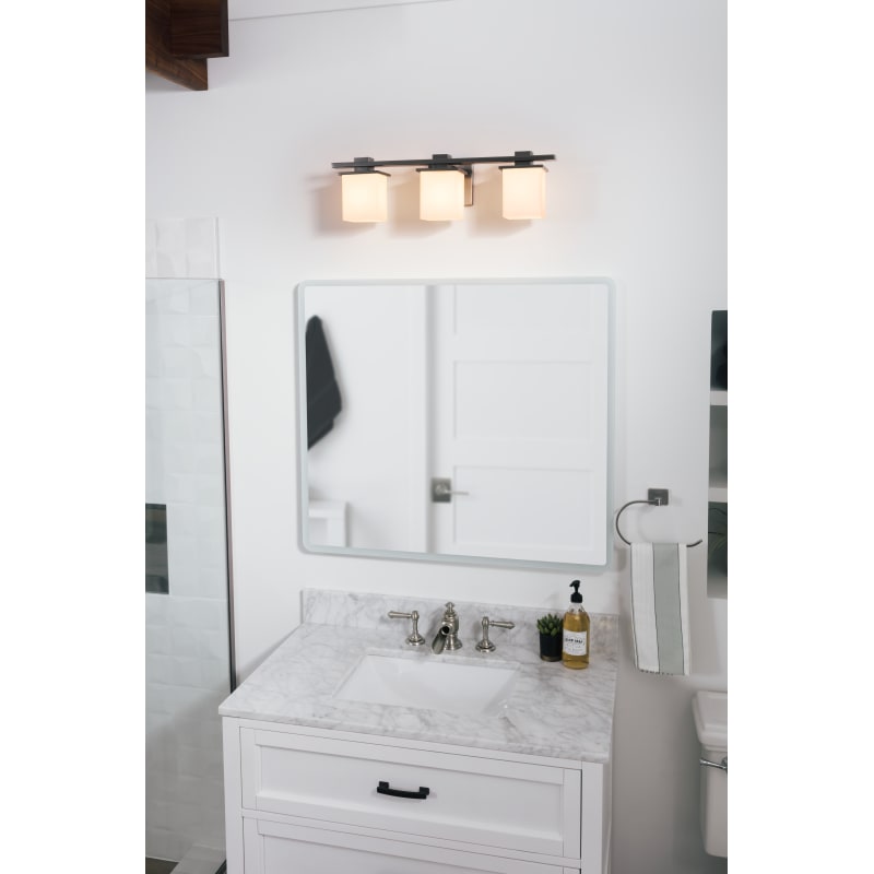 Kichler 45151AP Tully 3 Light 24" Wide Vanity Light Bathroom Fixture with Satin 