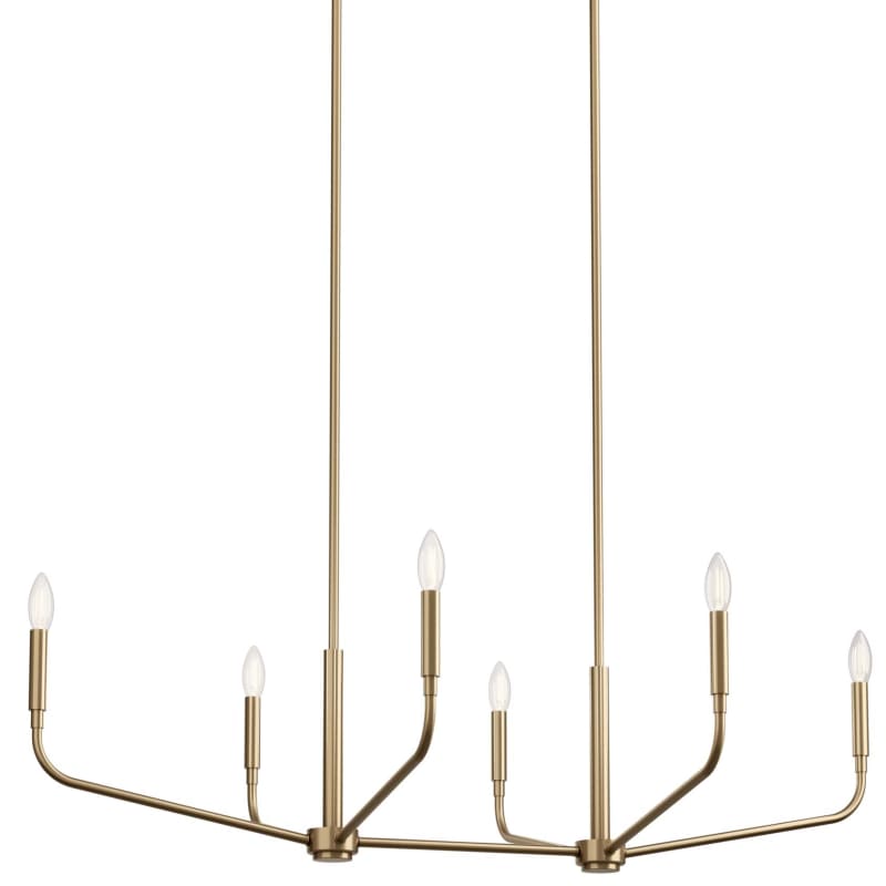 Kichler 52721CPZ Champagne Bronze Madden 6 Light 45