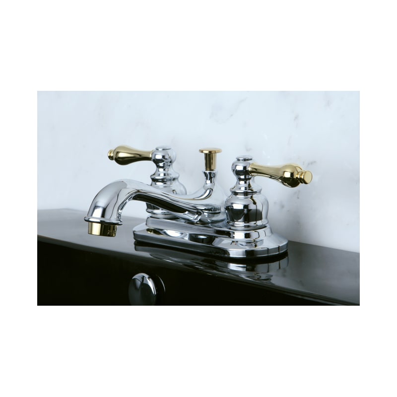 Kingston Brass Kb602al Polished Restoration 1 2 Gpm Deck Mounted Centerset Bathroom Faucet With Pop Up Drain Assembly Com - Kb605al Restoration Centerset Bathroom Sink Faucet With Pop Up Drain