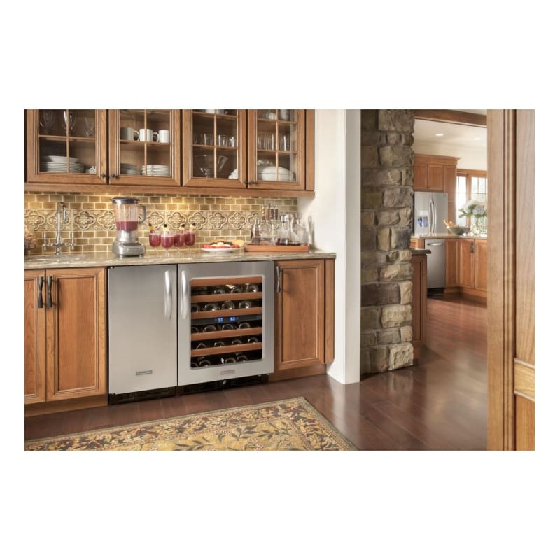Kitchenaid built store in wine cooler
