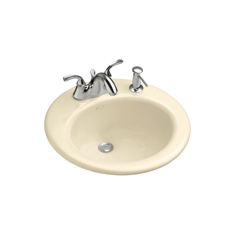 KOHLER K-2917-1-0 Radiant Self-Rimming Bathroom Sink White