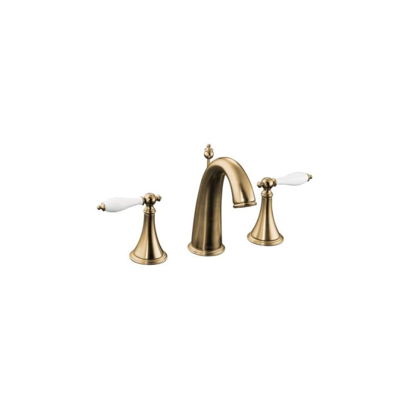 売上実績NO.1 Polished K-310-4P-CP Kohler Chrome FaucetDirect.com  - Series Traditional Finial the from Handles Lever White with  Faucet Bathroom Widespread Handle Double その他