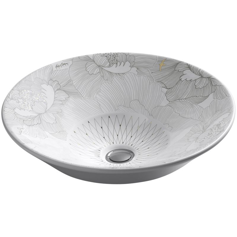 新しい到着 Kohler K-14223-SMC-0 White Artist Editions Empress Bouquet 美容液