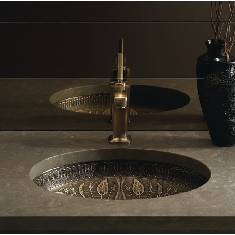 Kohler K-14297-MP1 Medium Patina Artist Editions Lilies Lore