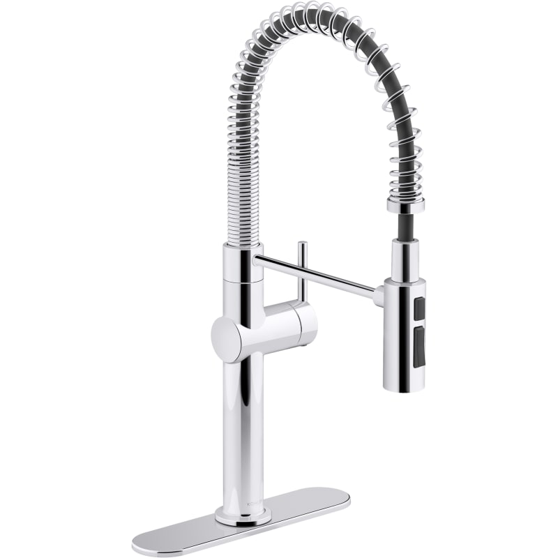 Kohler K 22973 CP Polished Chrome Crue 1.5 GPM Single Hole Pre
