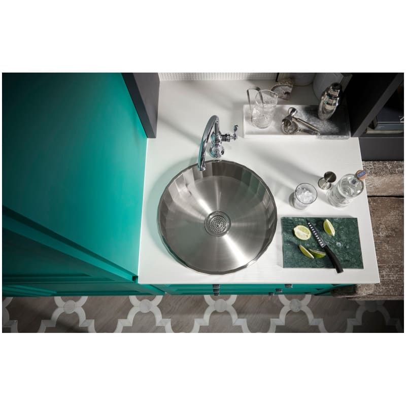 Kohler K-3674-NA Stainless Brinx entertainment sink