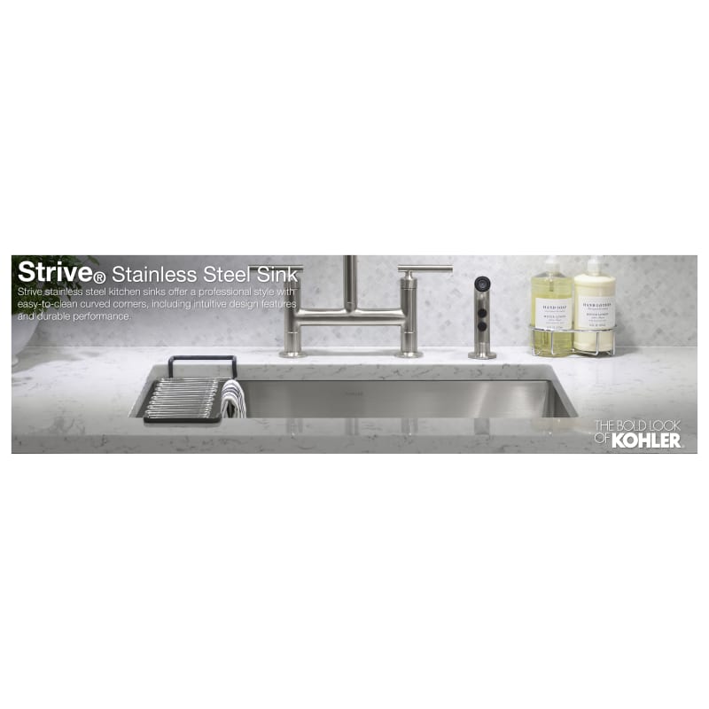 Kohler K-5285-NA Stainless Steel Strive 32