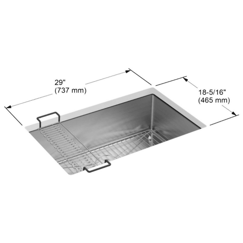 Kohler K-5409-NA Stainless Steel Strive 29