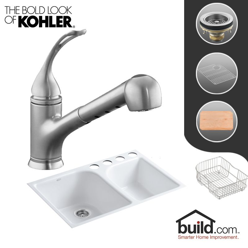 Kohler K-5931-4U/K-15160-L-CP Polished Chrome Faucet ...