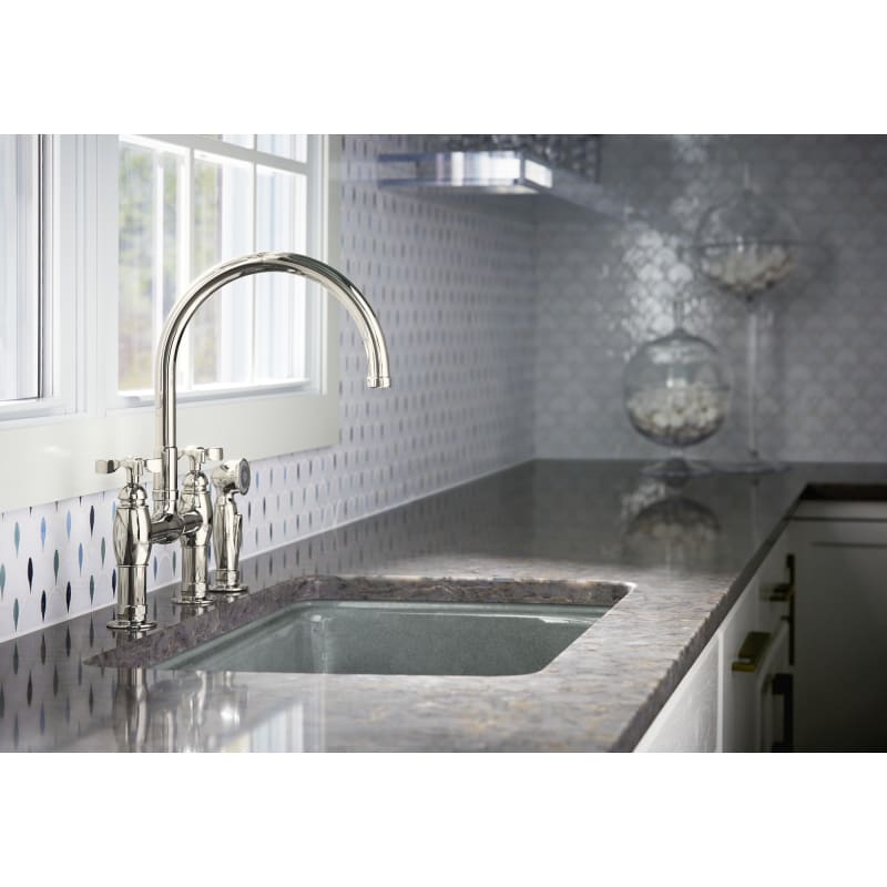 Kohler K-6131-3-CP Polished Chrome Parq deck-mount bridge ...