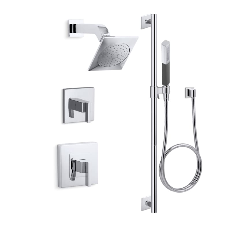 Kohler K Loure Drt11 4 Cp Polished Chrome Loure Rite Temp Pressure