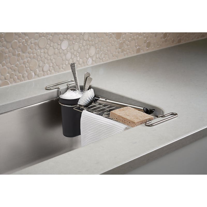 Kohler K 5473 0 White Kitchen Sink Utility Rack FaucetDirect