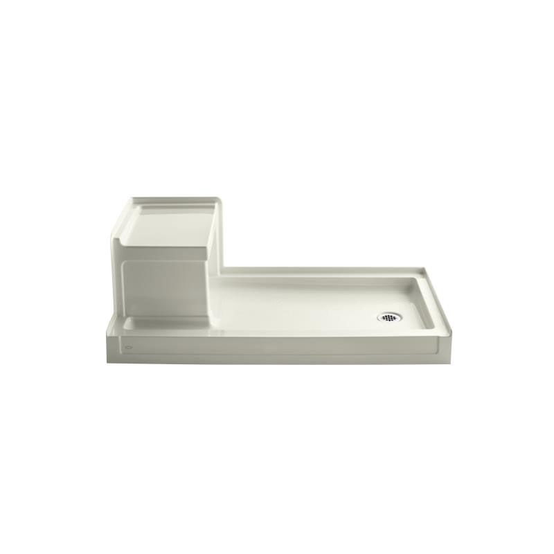 KOHLER Tresham 60 in. x 32 in. Single Threshold Shower Base in Ice Grey