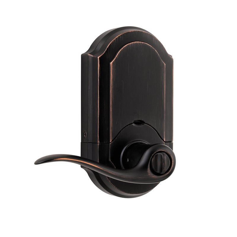 Kwikset SmartCode 911 Venetian Bronze Electronic Tustin Door Lever SmartKey 