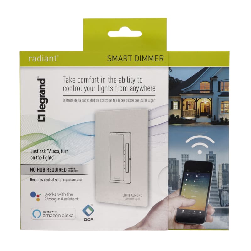 Legrand WWRL50WHCCV2 White radiant Smart Wi Fi Tru Universal Light Dimmer Wall Control LightingDirect