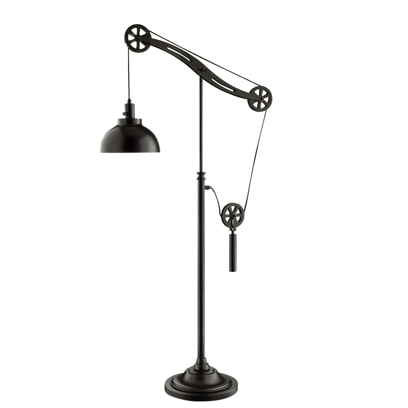 Lite Source Ls 83118 Dark Bronze, Pulley Style Floor Lamp