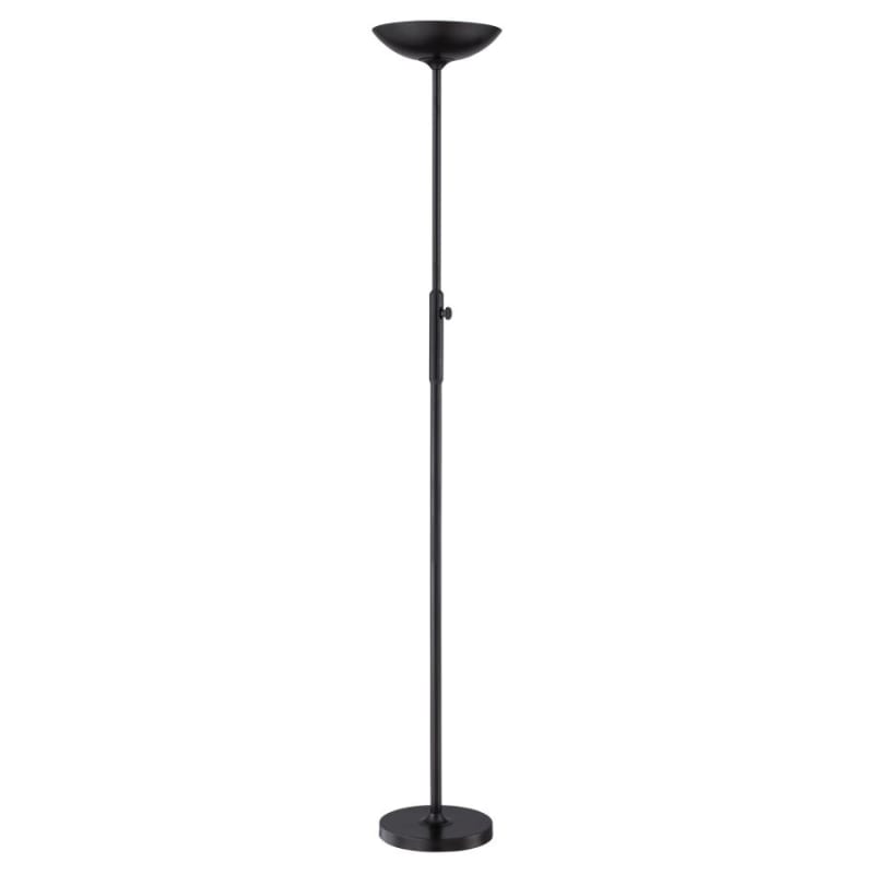 Lite Source Ls 83362blk Black Lemuel Ii, Torchiere Floor Lamp With Built In Motion Laval