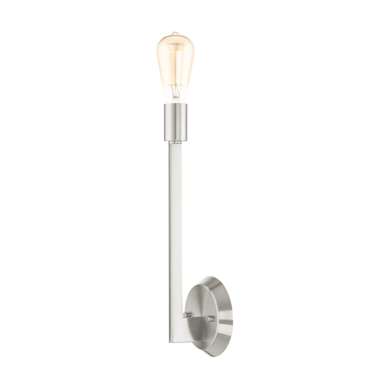 Livex Lighting 45839-91 Brushed Nickel Prague Single Light