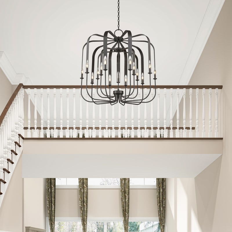 Livex Lighting 51949-91 Brushed Nickel Addison 15 Light 42 Livex Lighting 51949-91 Brushed Nickel Addison 15 Light 42
