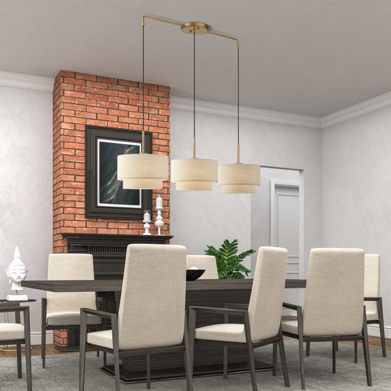 Livex Lighting 58893-48 Antique Gold Leaf Bellingham 3 Light
